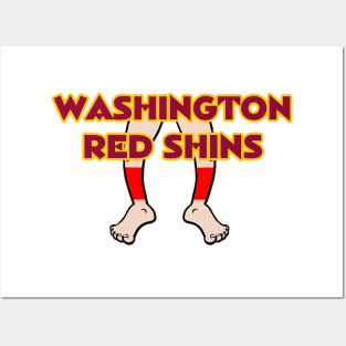 Washington Red Shins Posters and Art